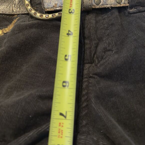 NWT UNION BAY Y2k Women's Size 5 Brown Corduroy Bootcut Pants Low Rise Gold Foil - Picture 8 of 13